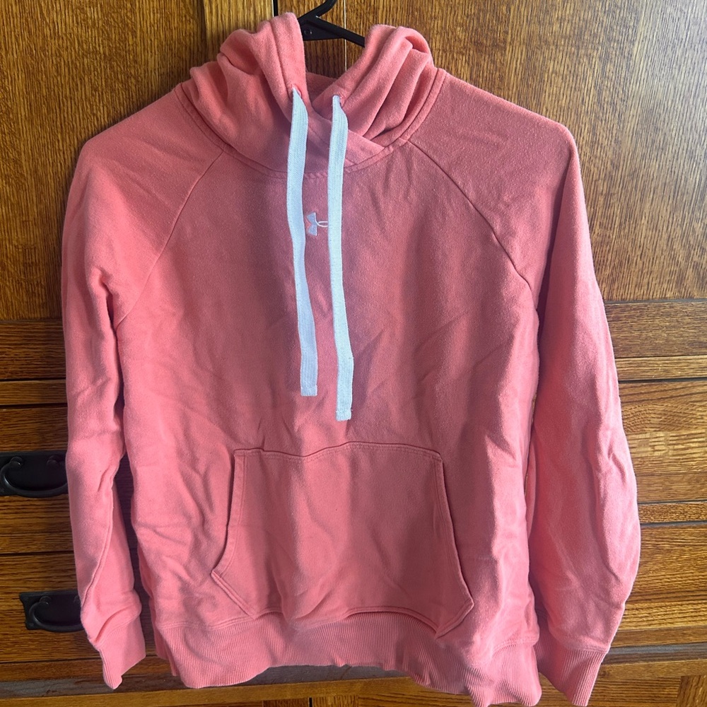 Under Armour Coral Hoodie with White Accents